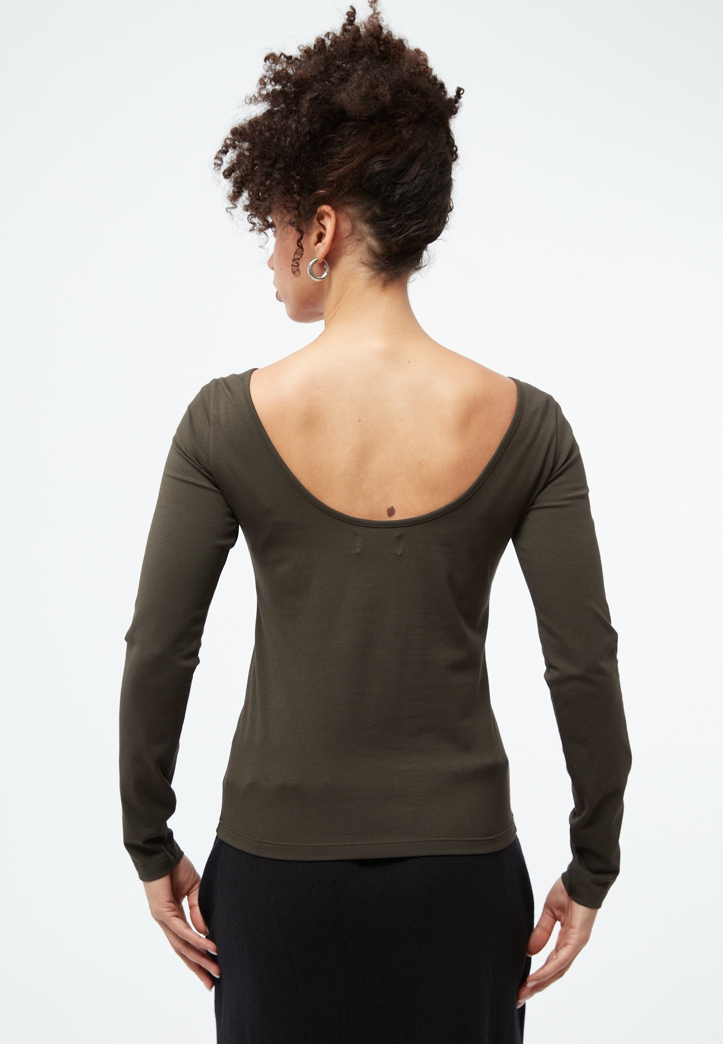 GIVN BERLIN Mimi Longsleeve, dark olive