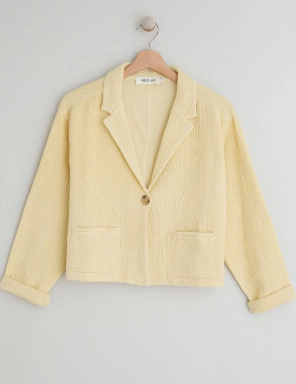 INDI&COLD JACQUARD Blazer, vanilla