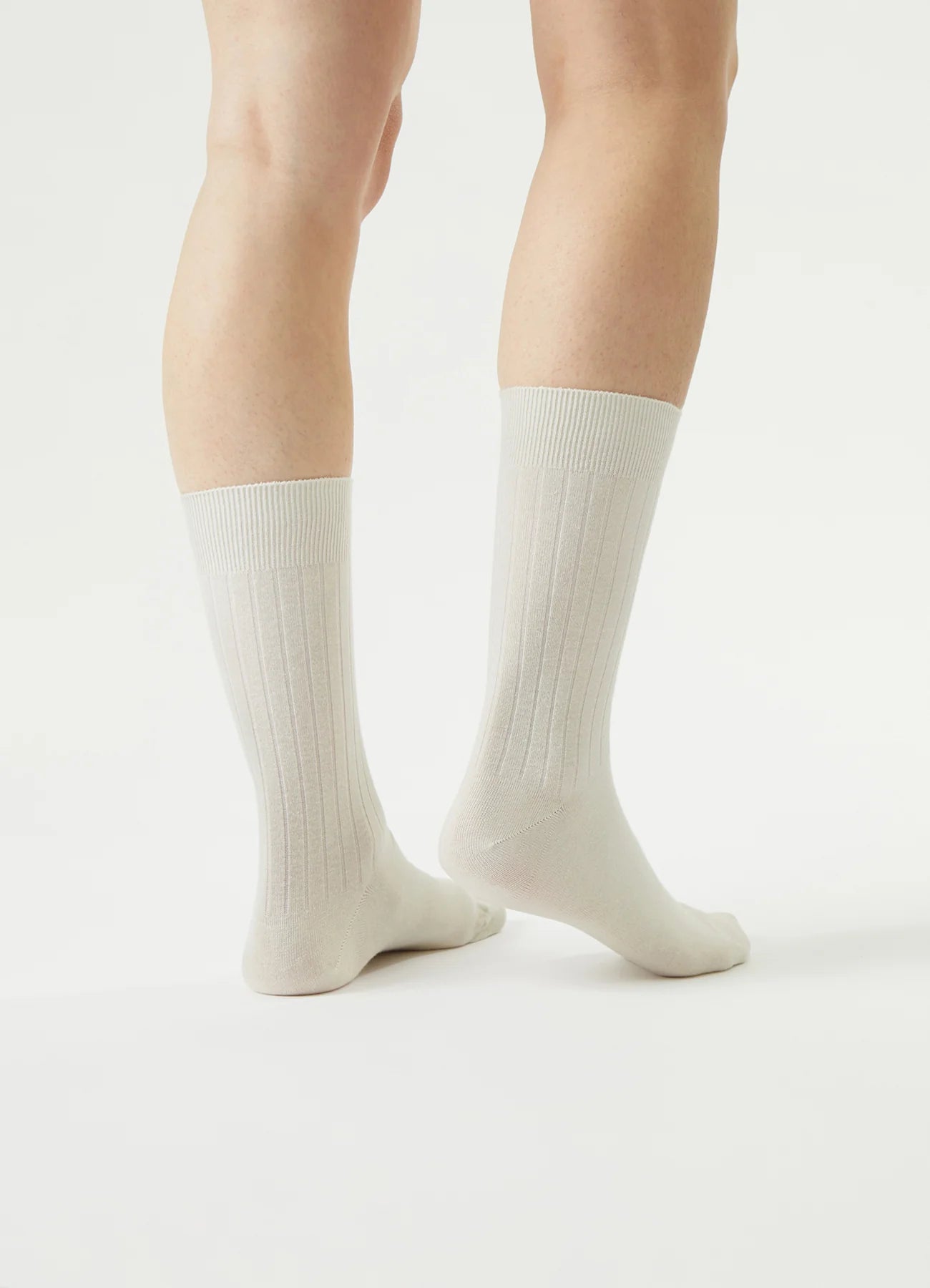 VON JUNGFELD SORRENT RIPP Socken, creme