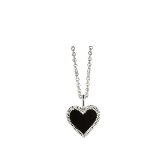 JEBERG JEWELLERY L’AMOUR Kette, silber schwarz