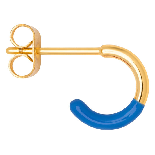 LULU COPENHAGEN HOOP HALF DIP Ohrring, blau/gold