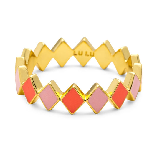 LULU COPENHAGEN CONFETTI Ring, pink