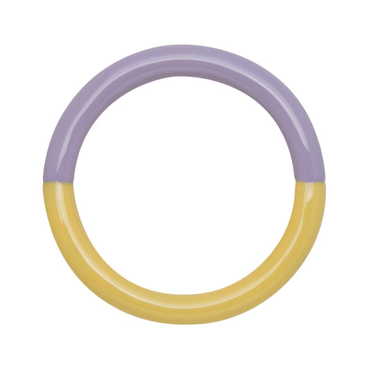 LULU COPENHAGEN DOUBLE COLOR Ring, yellow/lavender