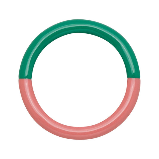 LULU COPENHAGEN DOUBLE COLOR Ring, light green/burnt coral