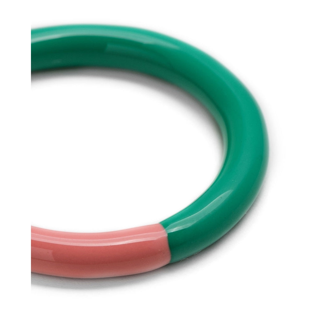 LULU COPENHAGEN DOUBLE COLOR Ring, light green/burnt coral