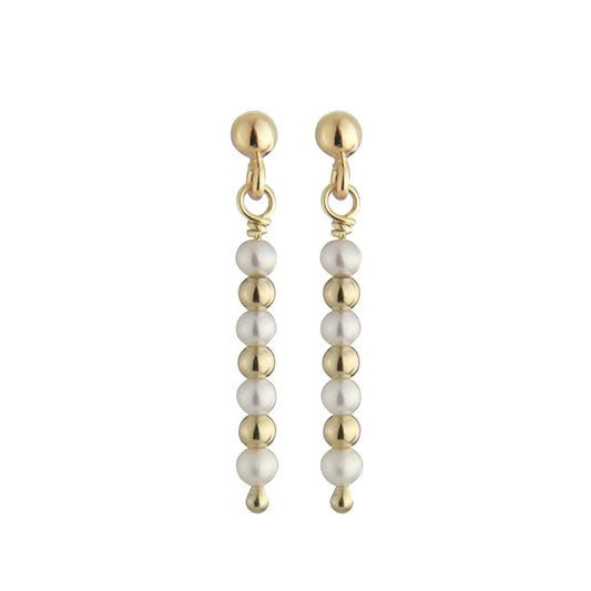 JEBERG JEWELLERY VINTAGE PEARLY Ohrringe, gold