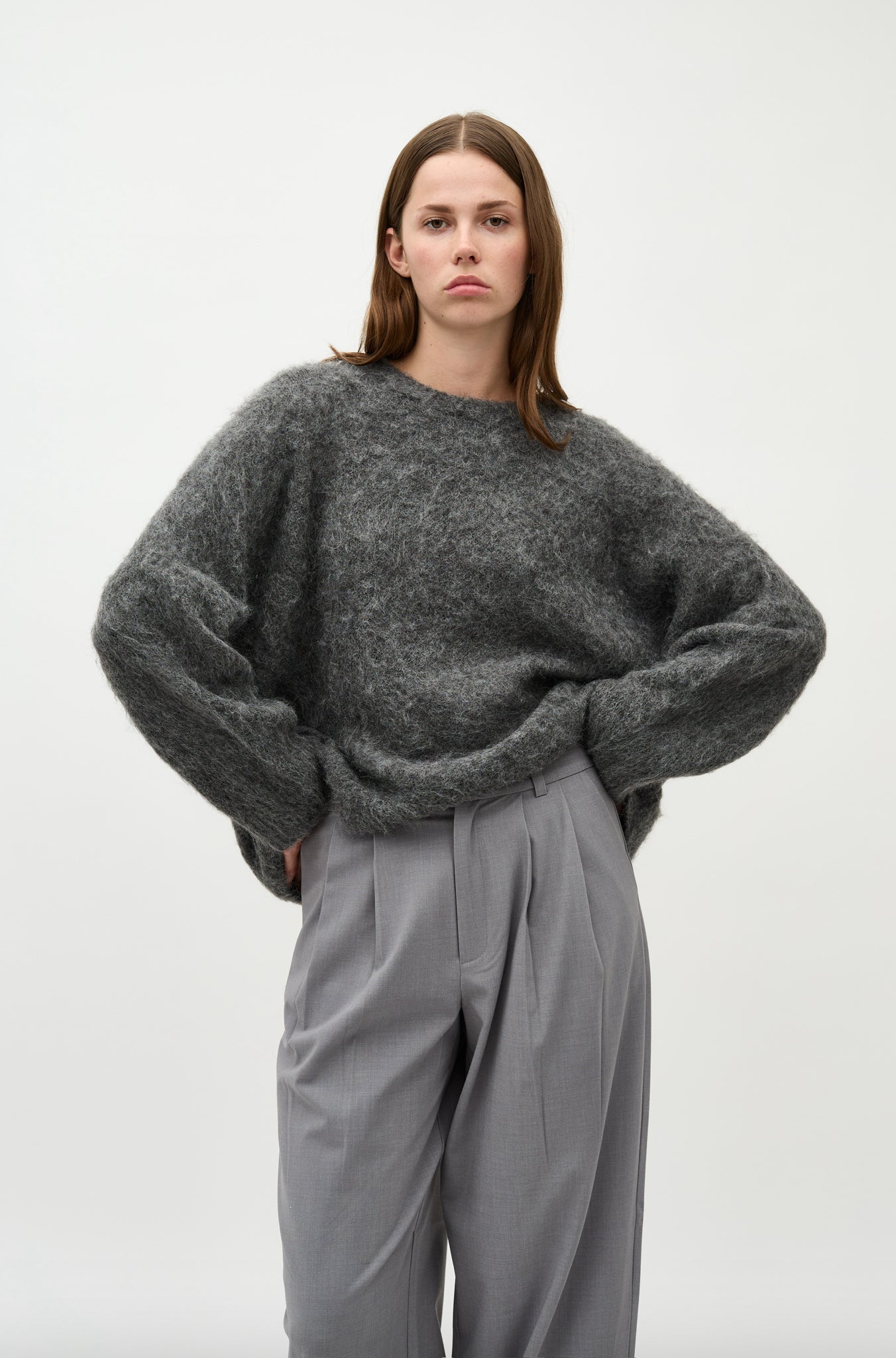 MBYM GILLIS Pullover, grau