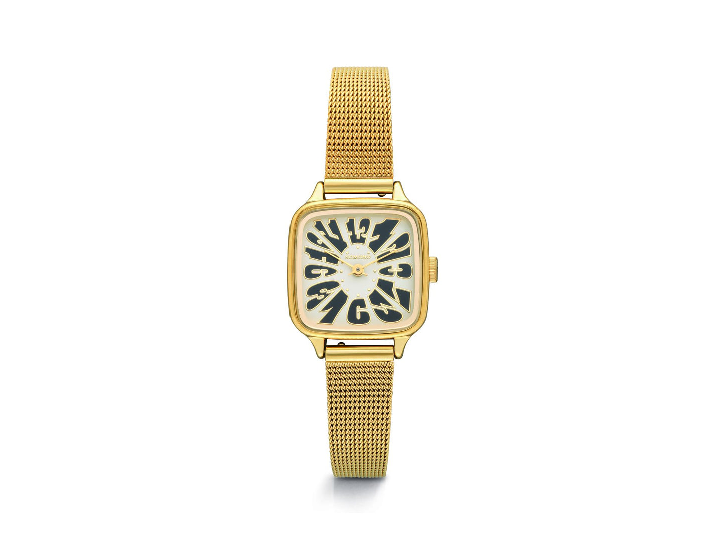 KOMONO KATE FLOWER DOUBLE GOLD Uhr, gold