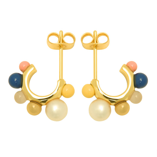 LULU COPENHAGEN SPACE HOOPS Ohrringe, gold