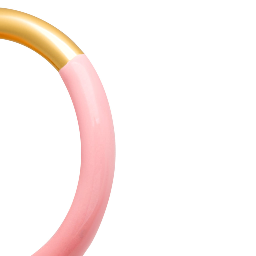 LULU COPENHAGEN DOUBLE COLOR Ring, gold/light pink